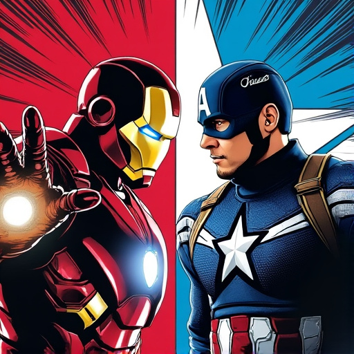 Rivalry Between Iron Man and Captain America