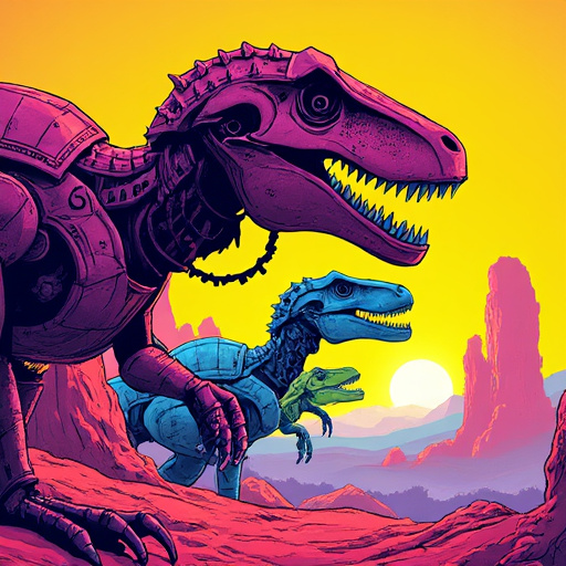 Robo-Dinosaur Enemies