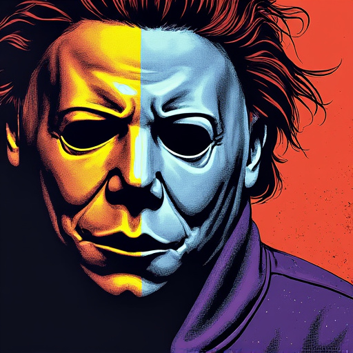 Which aspect of Michael Myers' mask in Halloween (1978) made it most terrifying?
