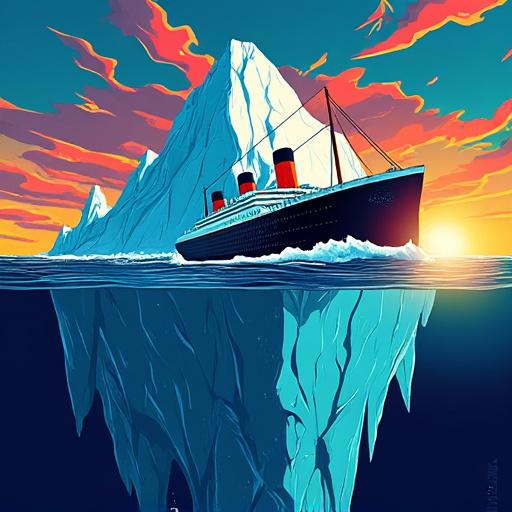 Was the iceberg in Titanic (1997) a symbol of human arrogance or nature's indifference?